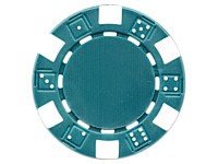 Grand Straight Royale 25 Spiel-Chips grün-weiß, im Dice-Design, 11,5g