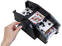 Grand Straight Royale Manuelle Kartenmisch-Maschine für 2 Decks á 54 Karten, schwarz