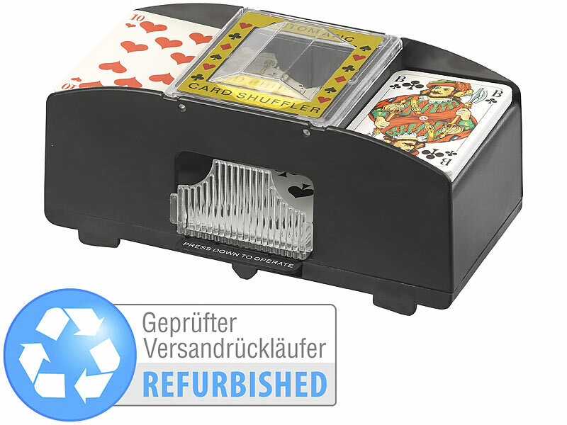; Kartenmischer, Karten-MischerElektrische KartenmischerKartenmisch-MaschinenManuelle Kartenmisch-MaschinenKartenmischmaschinenKarten-MischmaschinenKarten-Misch-MaschinenSpielkarten MischmaschinenKartenmischmaschinen elektrischSpielkartenmischerKartenmischmaschinen elektrisch RommeSpielkartenmischmaschinenSpielkarten elektrische batteriebetriebene Kartenspiele Games Spiele Poker SpielkartenhalterKarten-MischgeräteSpielkartenmischgeräteKartenmischgeräteBridge Pokerkarten Rommé Uno automatic automatische elektronische Spielezubehöre SpielkartensetsBatteriebetrieb Spieler Rommekarten batteriebetriebene automatische elektrische Decks GeschenkeFamilienspiele Familien Gesellschaftsspiele Spieleabende Profis Kinderspiele SpielwarenKasinos gemischte automatische Karten Automatik Casinos Skat Batterien mischen Doppelkopf DealerSkatkarten Senioren Canasta Rommy Skip-Bo Pokervereine PokerclubsCard Shuffling Machines 