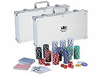Grand Straight Royale Pokerspiele, Poker-Set im Aluminiumkoffer; Poker-Chips Poker-Chips Poker-Chips