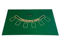 Grand Straight Royale Spielmatte: Black Jack & Roulette, Wollfilz-Qualität, 60x91