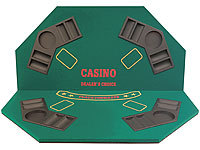 Grand Straight Royale Poker/BlackJack Spieltisch 4 Personen, klappbar im Tragebtl.