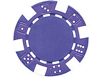 Grand Straight Royale 25 Spiel-Chips blau-weiß, im Dice-Design, 11,5g
