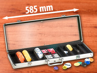 Grand Straight Royale Poker-Set im Display-Koffer aus Aluminium "Champion's Choice 500"